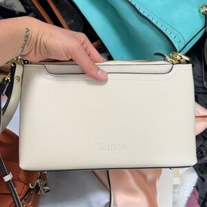 Cream Leather Women's Bag